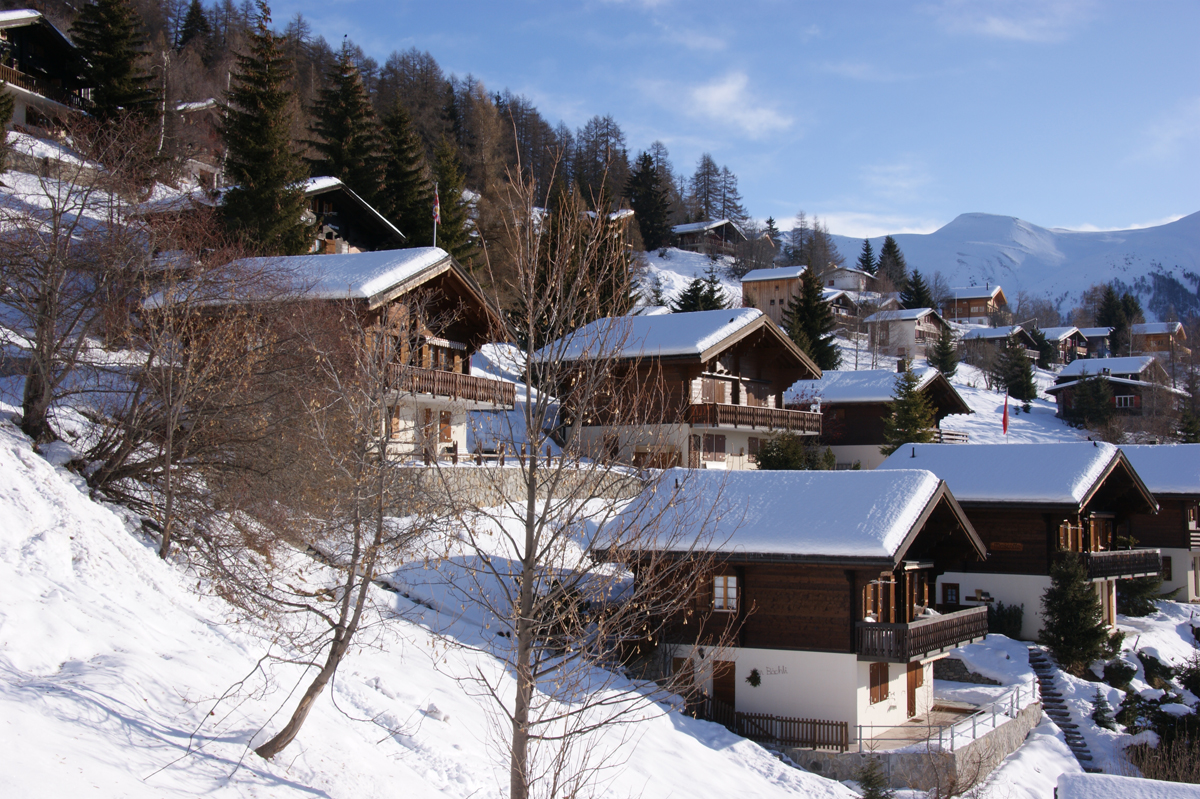 Chalet Chnöfpli an der Skipiste bei Bellwald Eggishorn